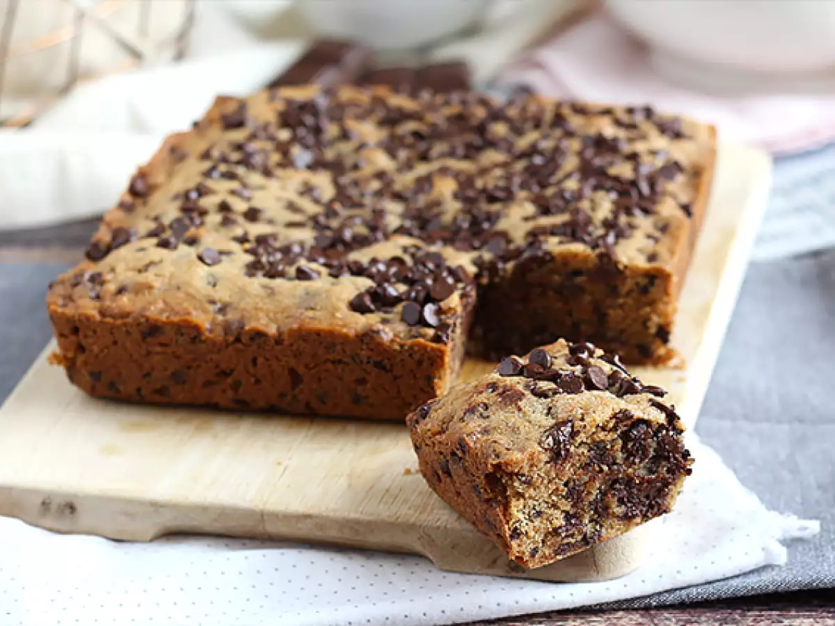 Cookiekage med chokoladestykker