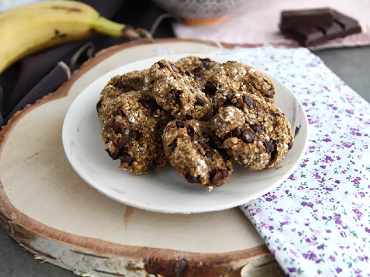 Cookies med banan og chokolade – kun 3 ingredienser - foto 3