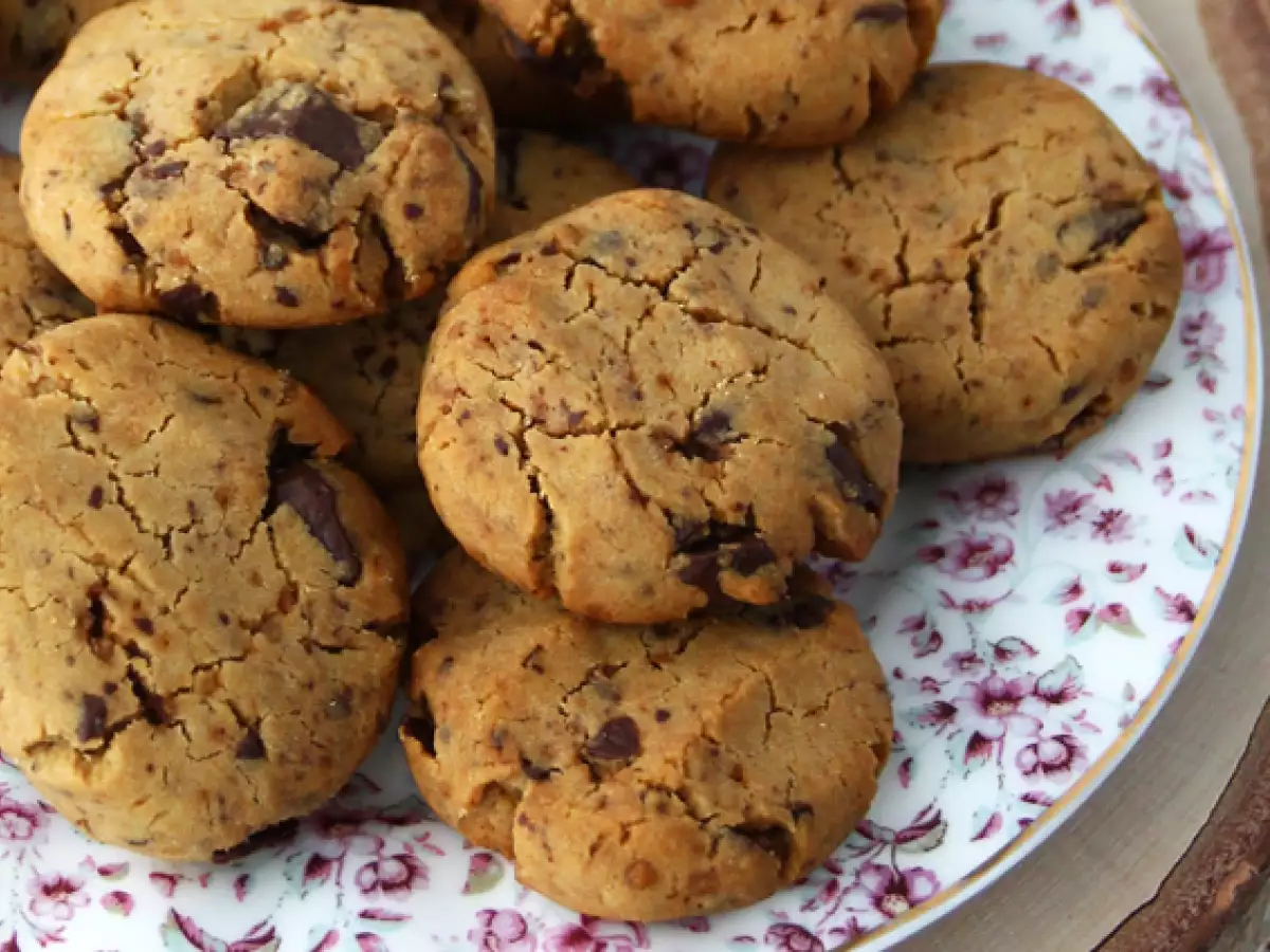 Cookies med chokoladestykker (veganske og glutenfri) - foto 4
