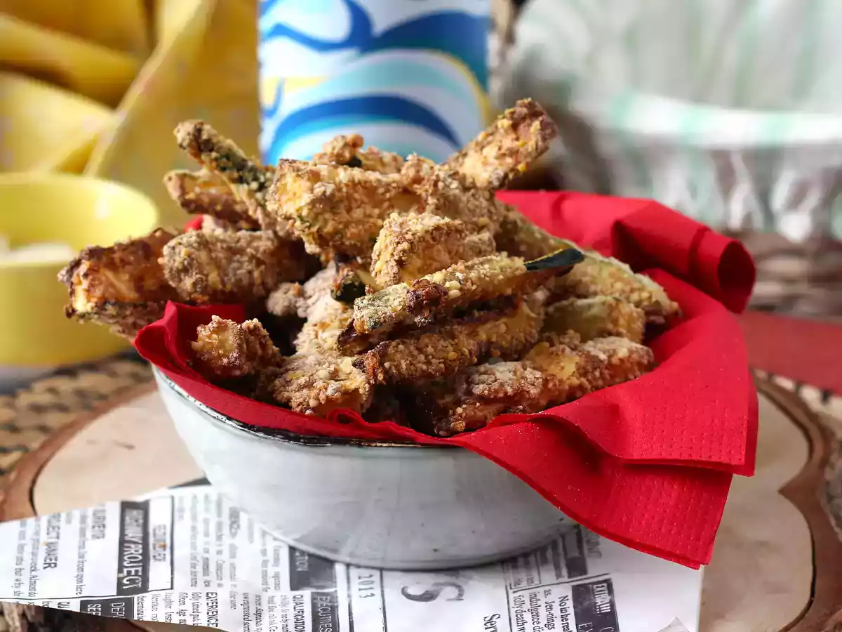 Courgette-fritter med Air fryer
