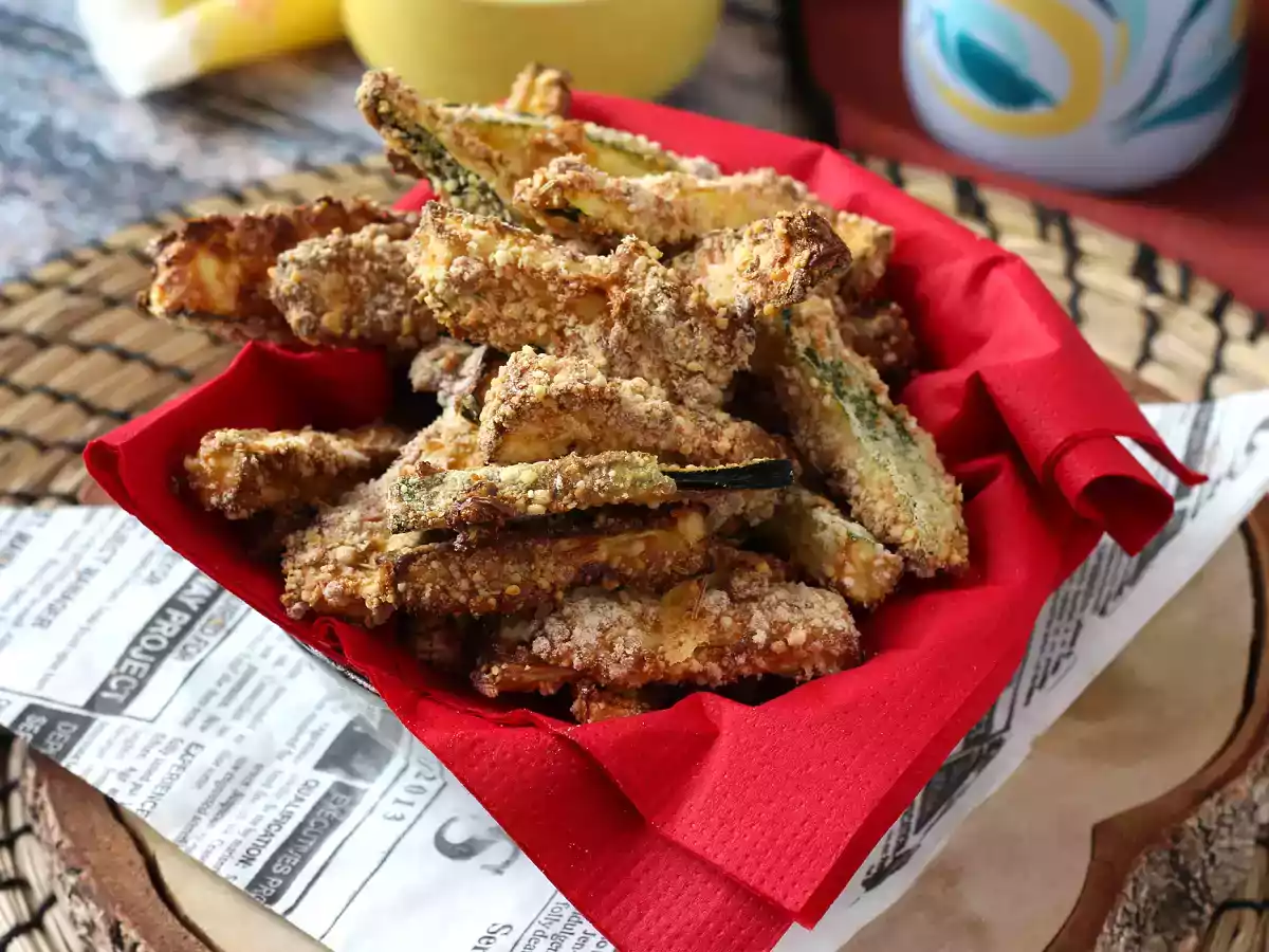 Courgette-fritter med Air fryer - foto 4