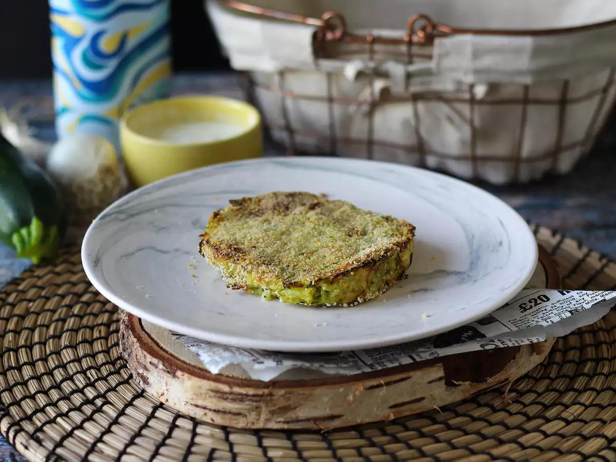 Courgette- og kartoffelburgere i airfryer - foto 3