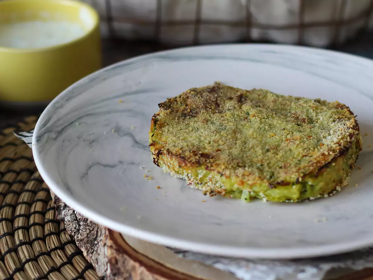 Courgette- og kartoffelburgere i airfryer - foto 4
