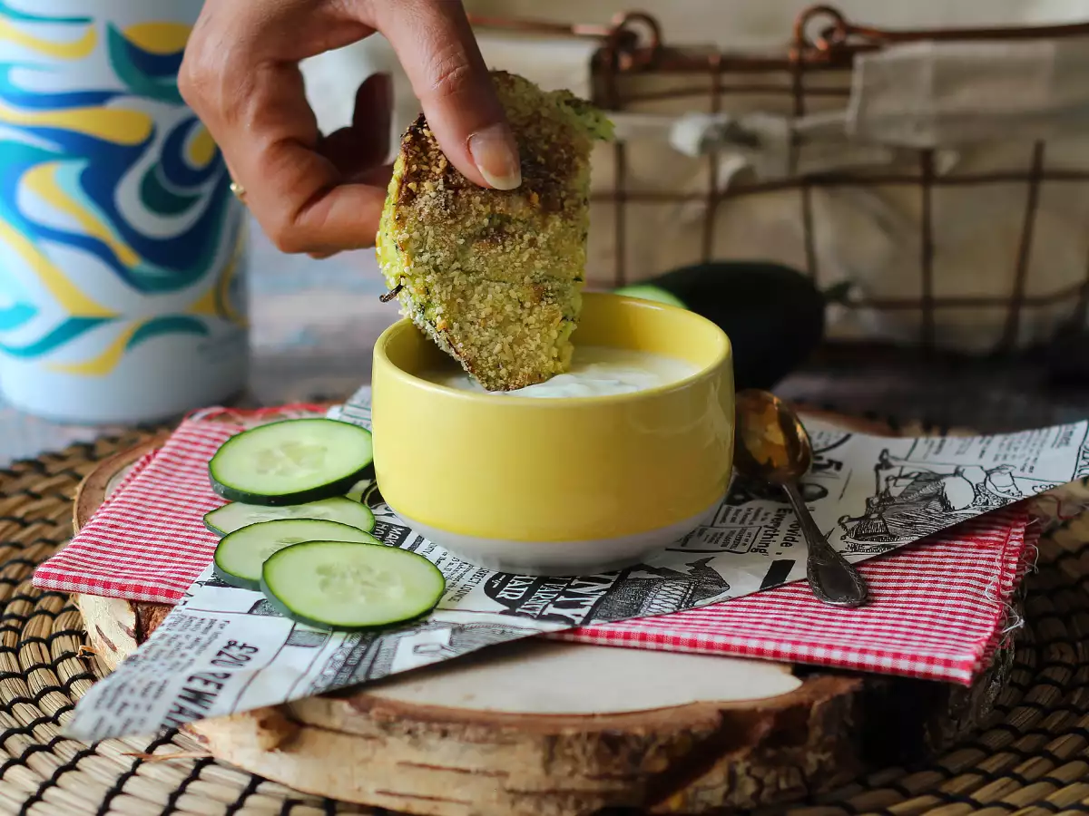 Courgette- og kartoffelburgere i airfryer - foto 5