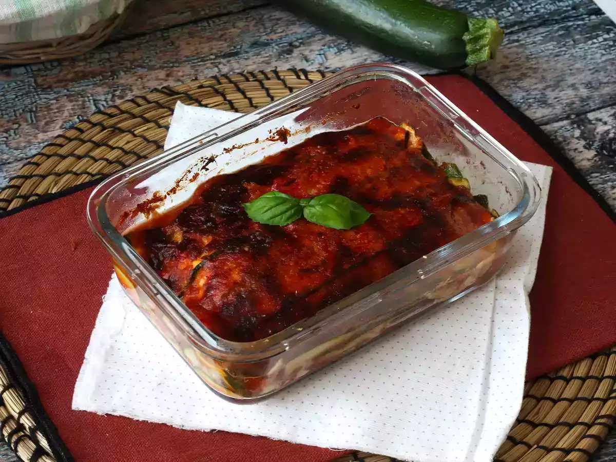 Courgette parmigiana i air fryer: hurtig, let og sprød - foto 6