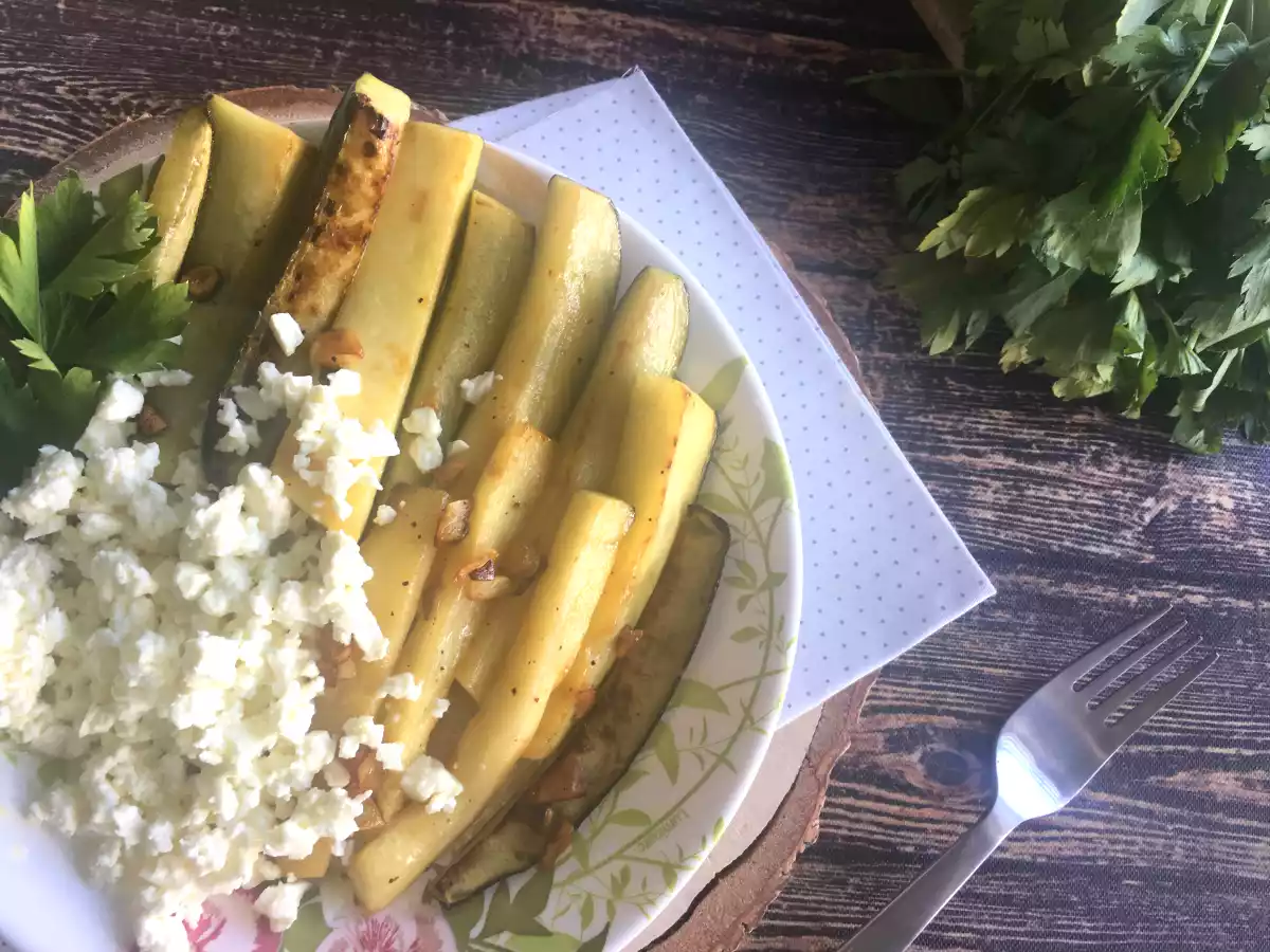 Courgetter med citron og fetaost - foto 2