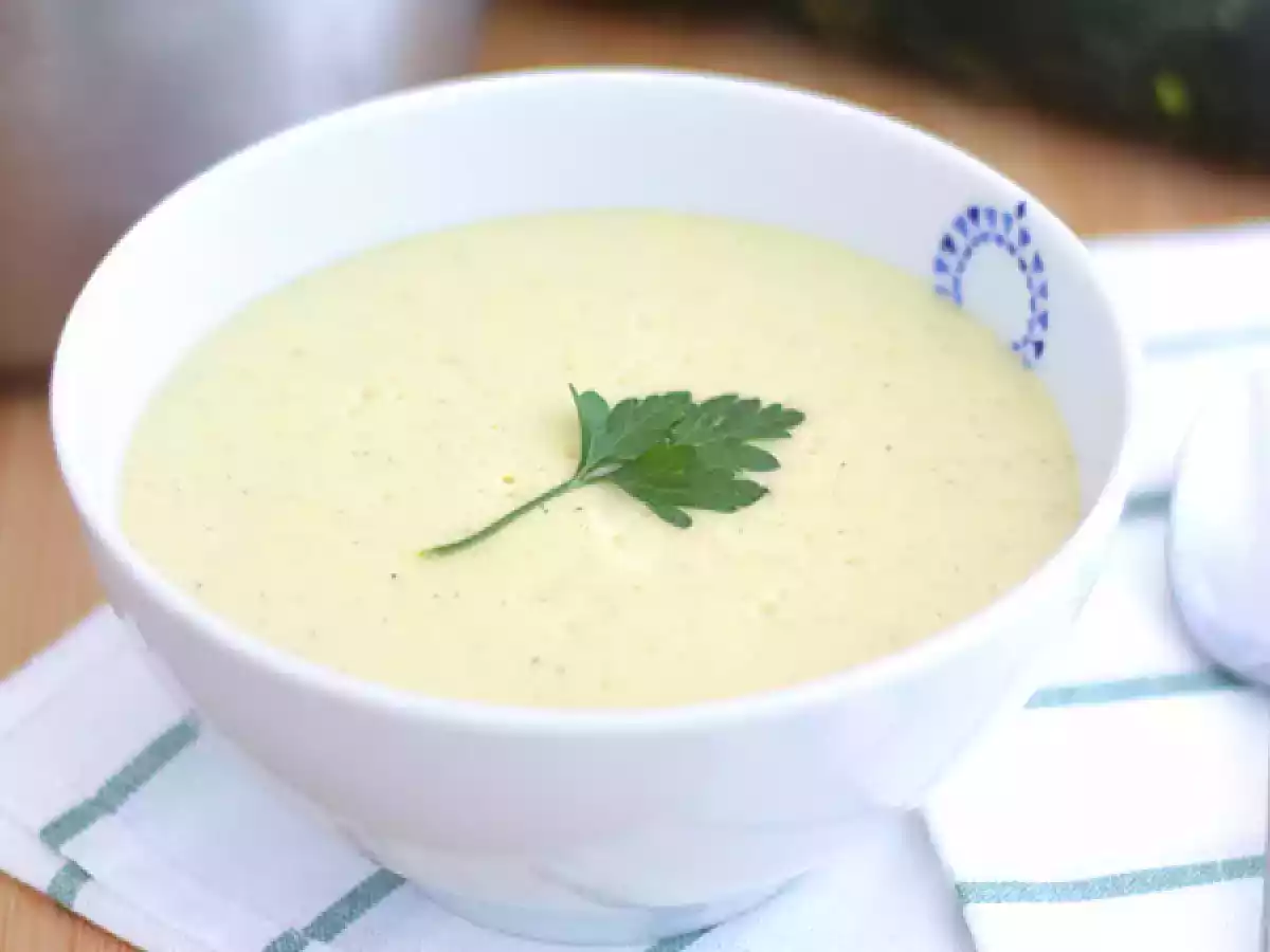 Courgettsuppe med fløde