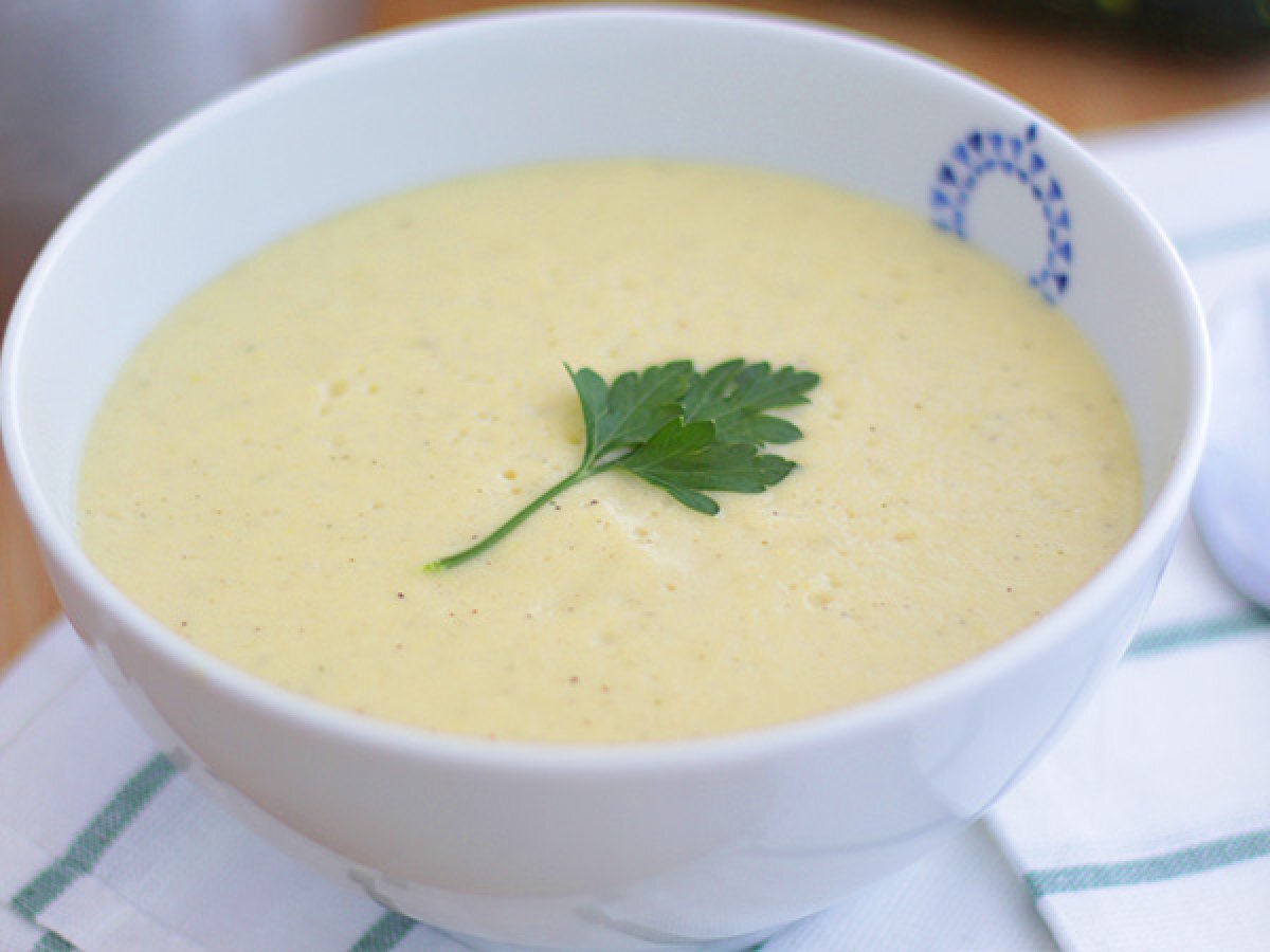 Courgettsuppe med fløde - foto 3