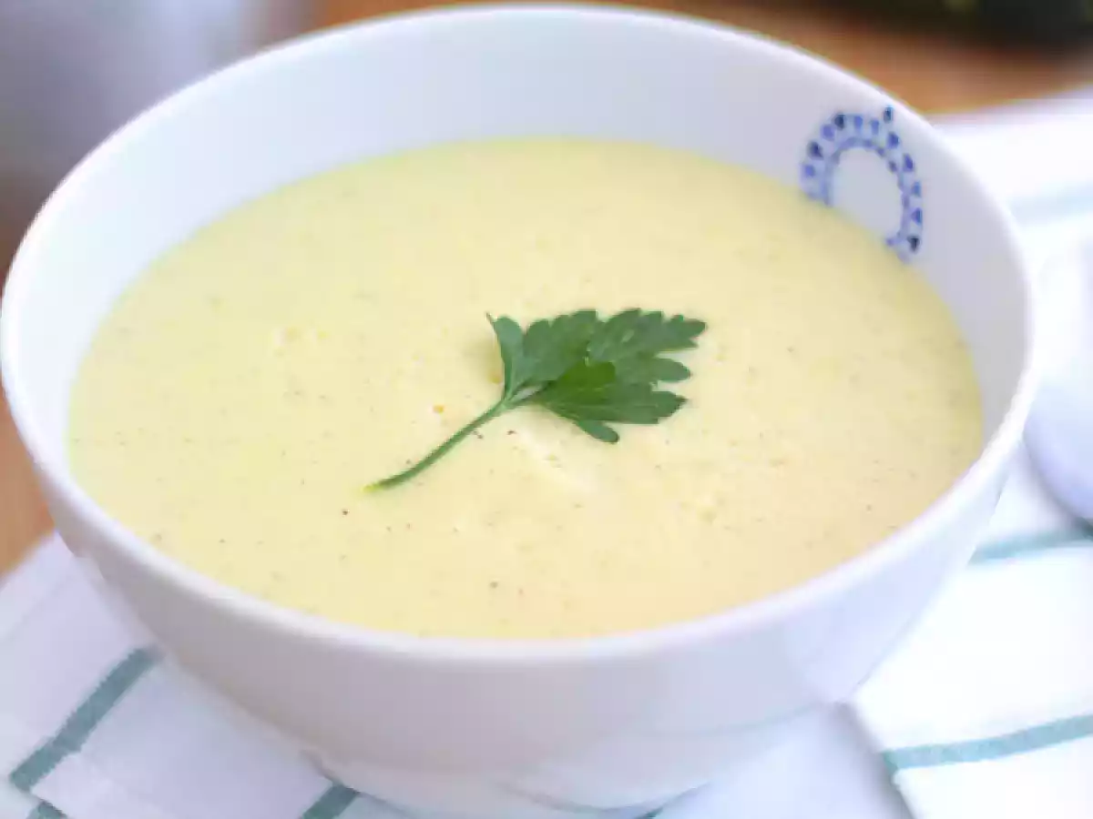 Courgettsuppe med fløde - foto 3