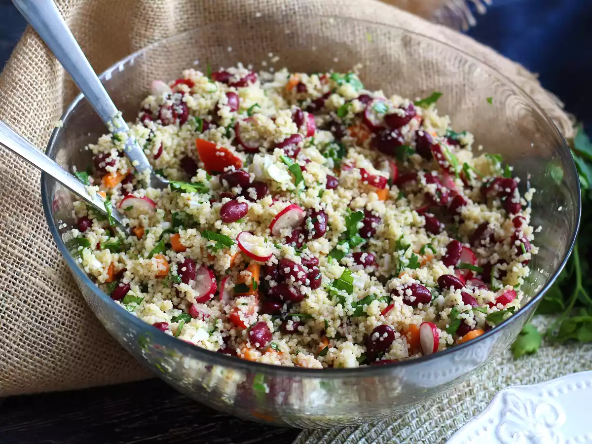Couscous-salat er en enkel, sund og farverig forret! - foto 3