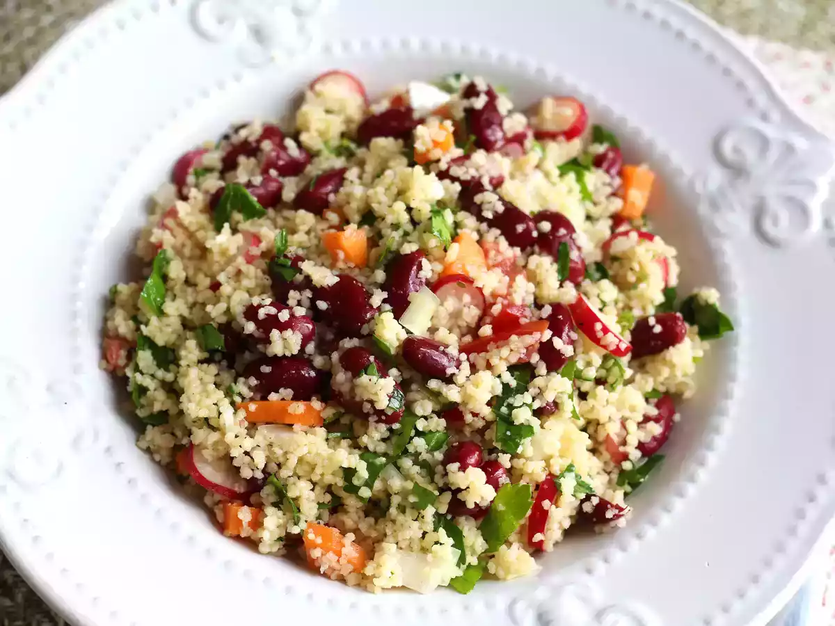 Couscous-salat er en enkel, sund og farverig forret! - foto 4
