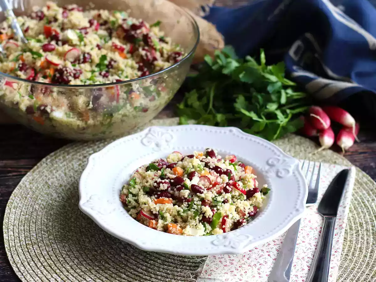 Couscous-salat er en enkel, sund og farverig forret! - foto 5