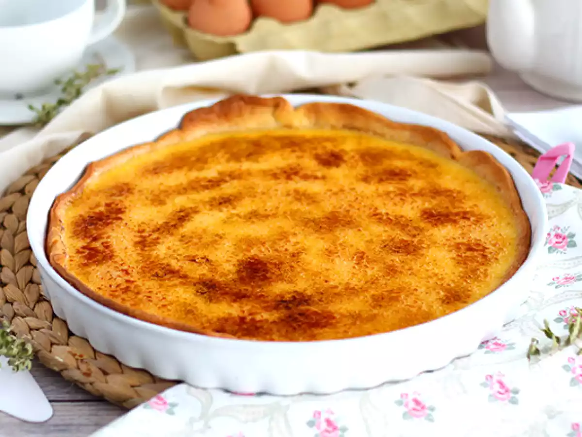 Crème brûlée-tærte, en raffineret dessert trin for trin