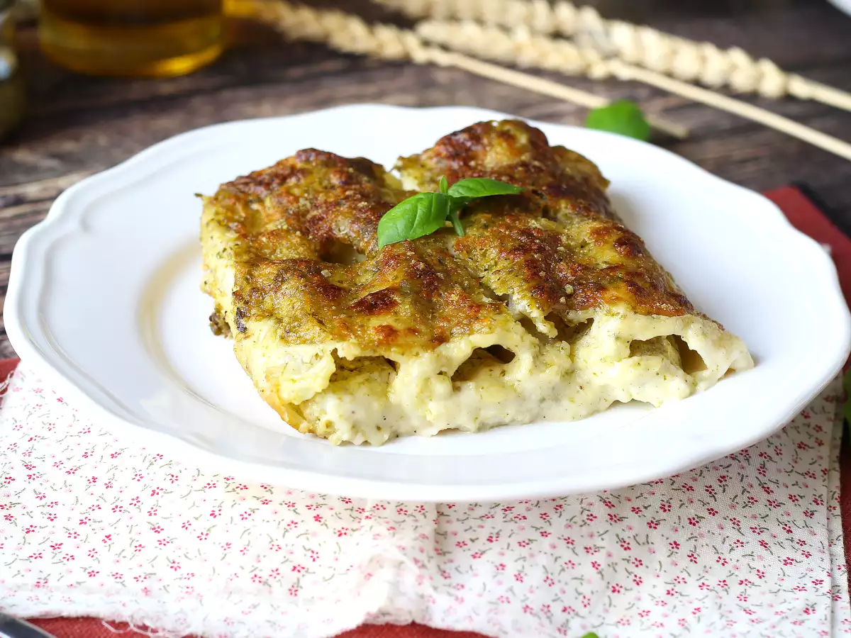Cremede, gratinerede cannelloni med pesto: nem og lækker opskrift - foto 5