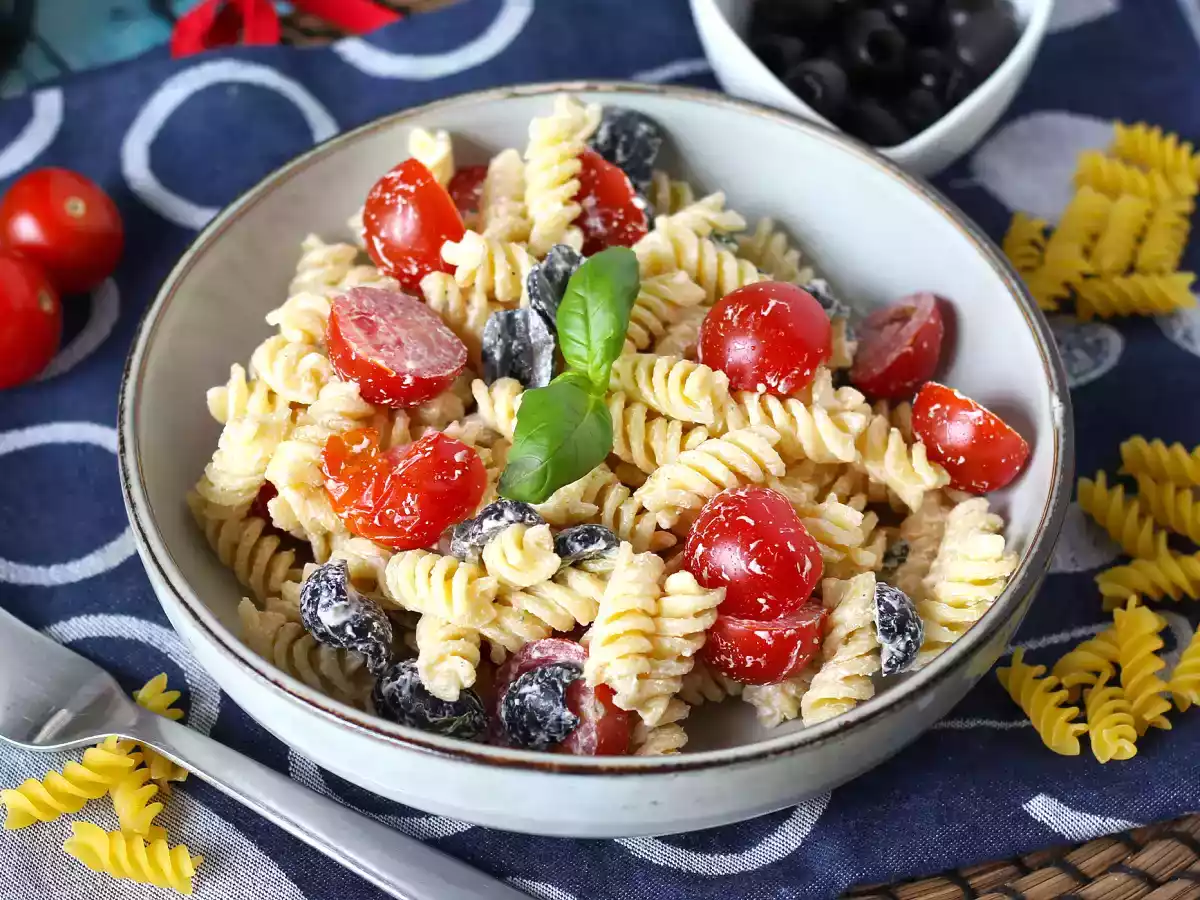 Cremet kold pasta, klar på mindre end 10 minutter! - foto 2