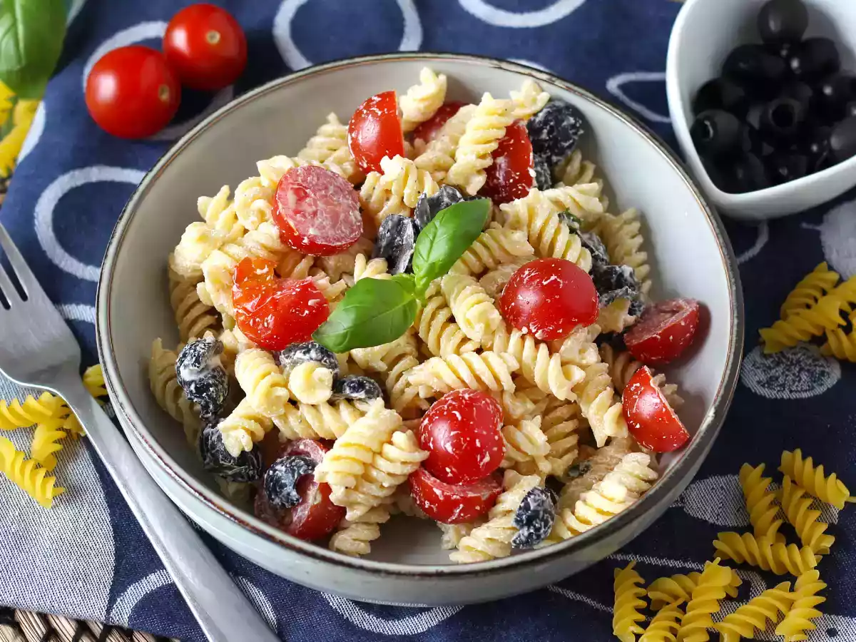 Cremet kold pasta, klar på mindre end 10 minutter! - foto 5