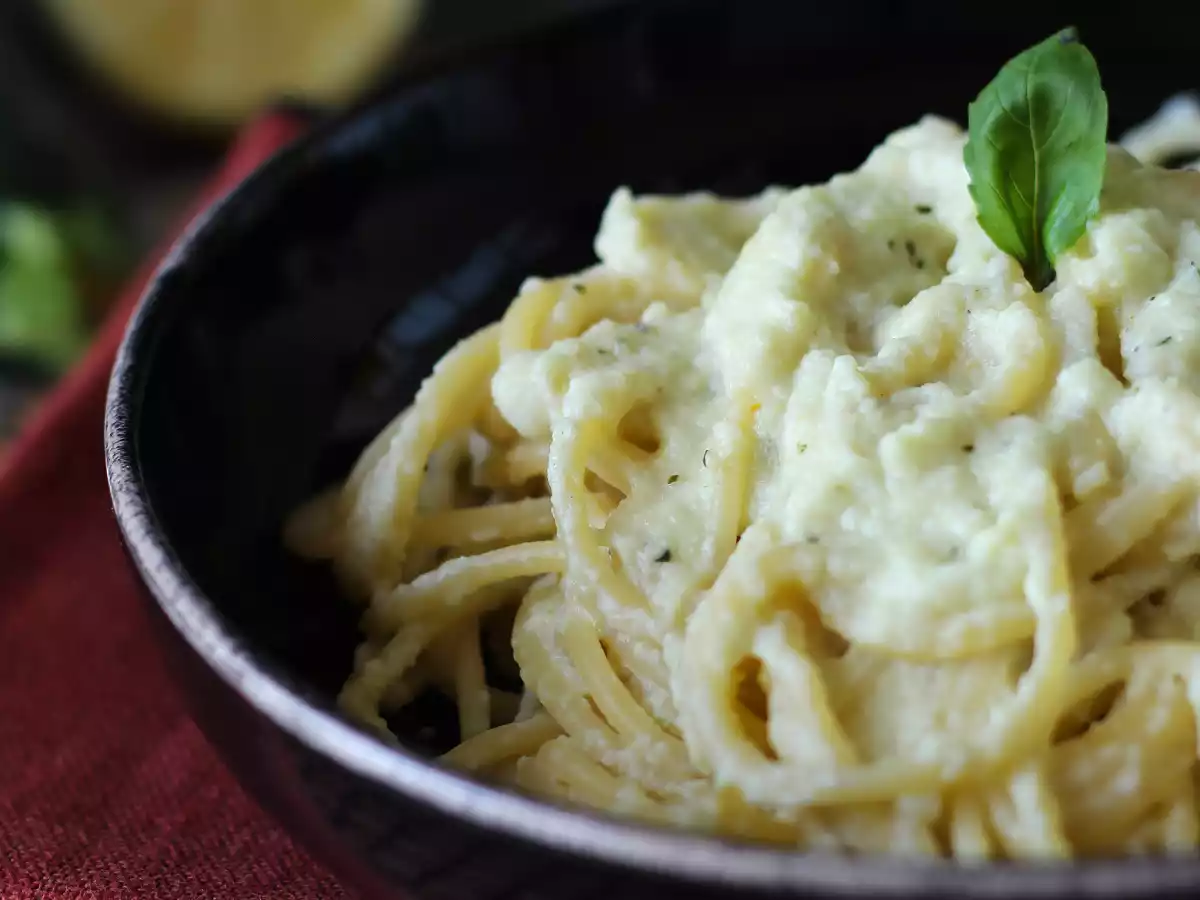 Cremet pasta med courgetter og græsk yoghurt - foto 5