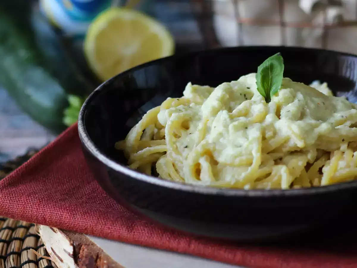 Cremet pasta med squash og græsk yoghurt - foto 3