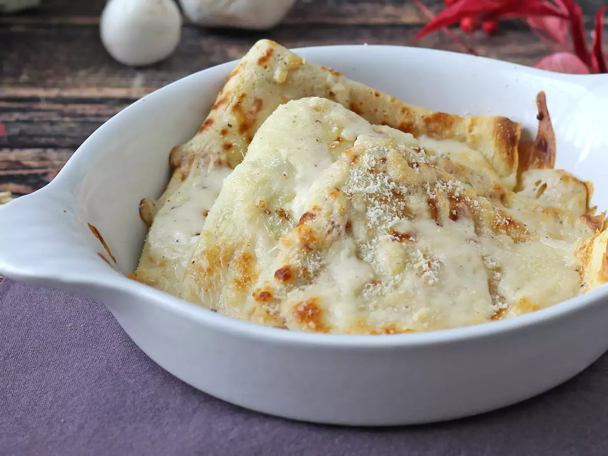 Crespelle med ricotta og svampe – cremede, vegetariske madpandekager til enhver lejlighed - foto 3