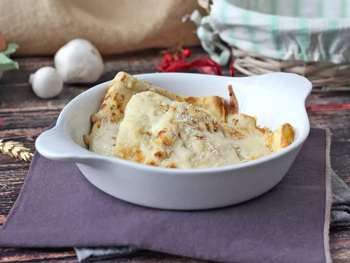 Crespelle med ricotta og svampe – cremede, vegetariske madpandekager til enhver lejlighed - foto 4