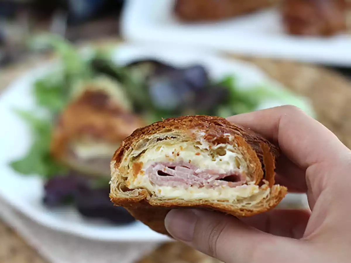 Croissanter med skinke og ost - foto 4