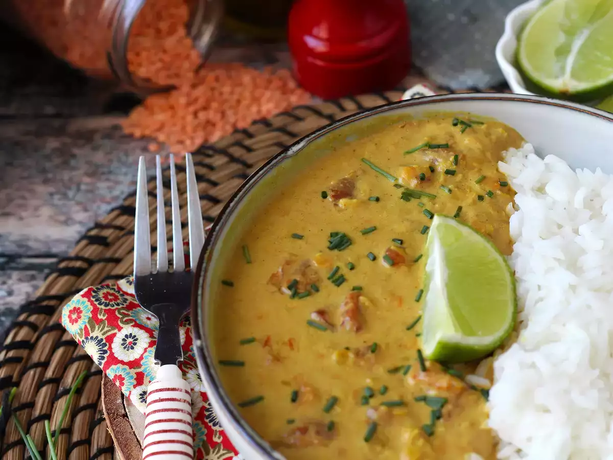 Curry med røde linser og kokosmælk: en nem og cremet opskrift - foto 3