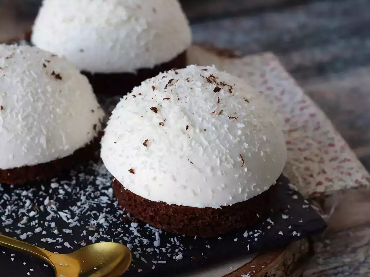 Dessert med chokolade og kokos – blød og sprød! - foto 5