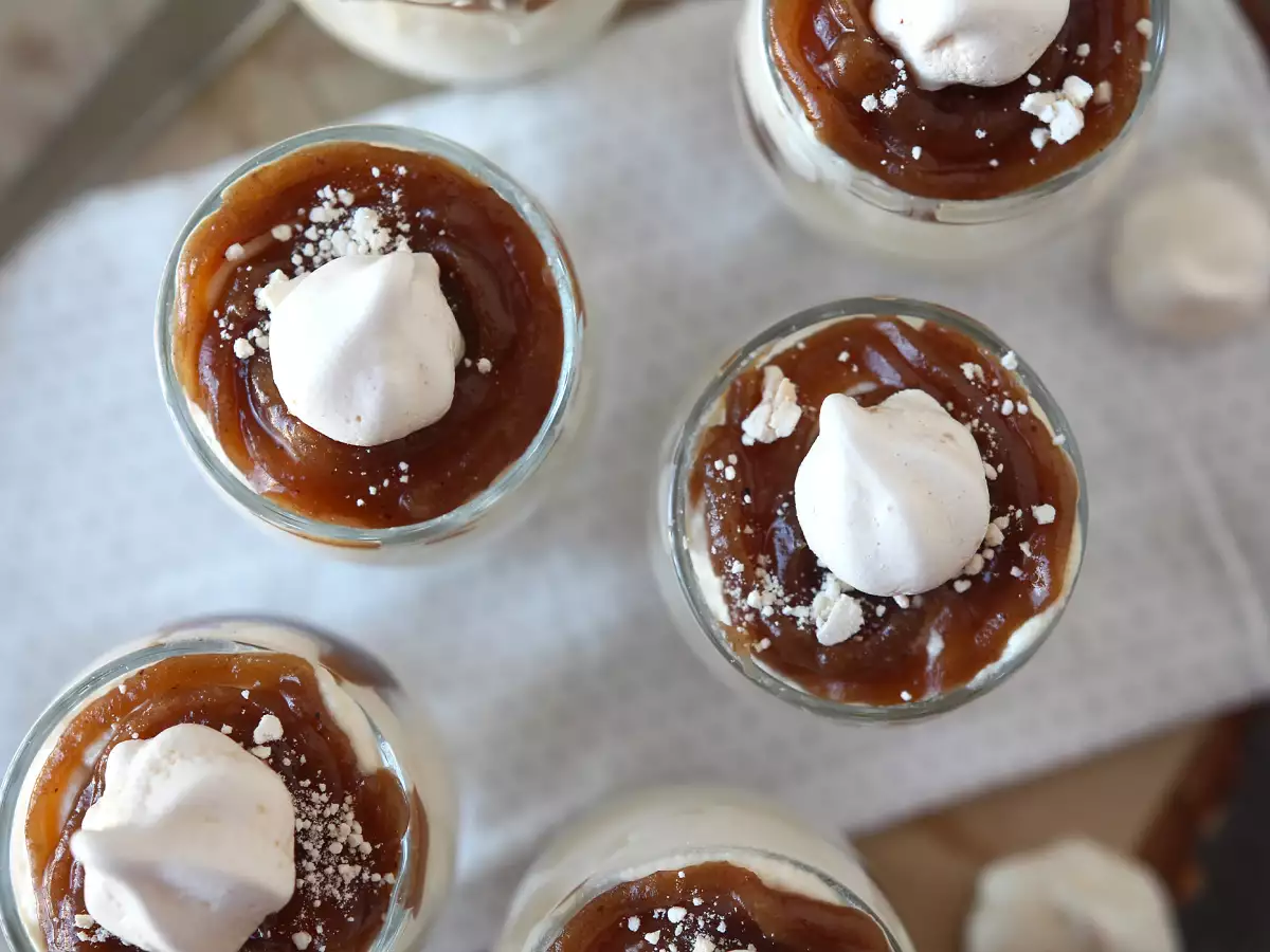Dessertglas i Mont Blanc-stil med kastanjecreme - foto 8