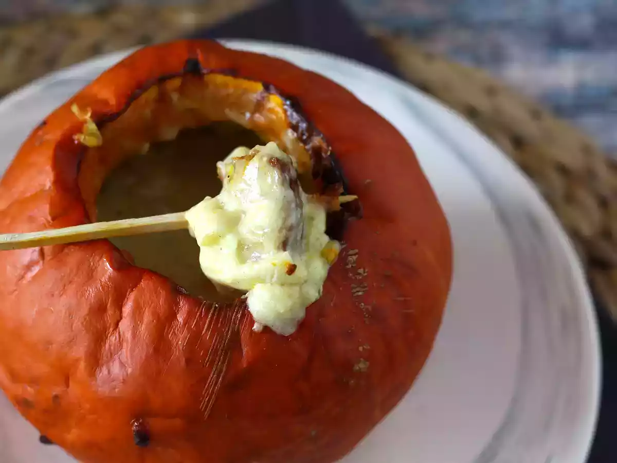 Efterårsagtig Reblochon-fondue i et græskar! - foto 2