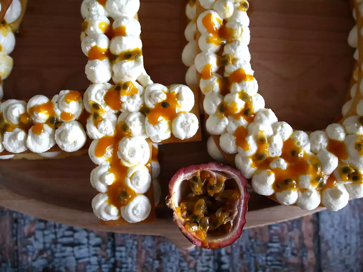 Eksotisk nummerkage med mango og passionsfrugt - foto 4