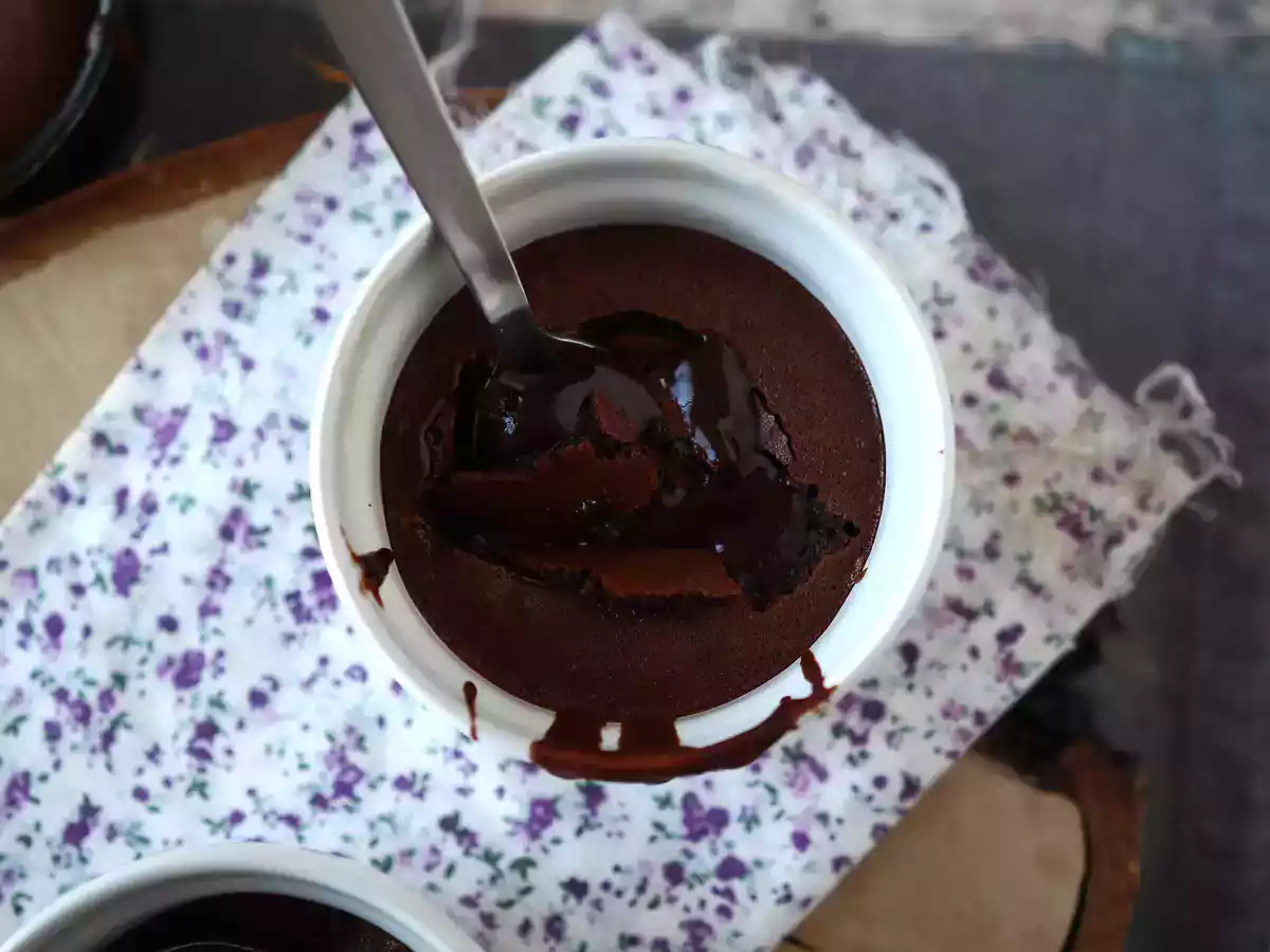 Ekstra flydende Air Fryer-chokoladefondanter! - foto 4