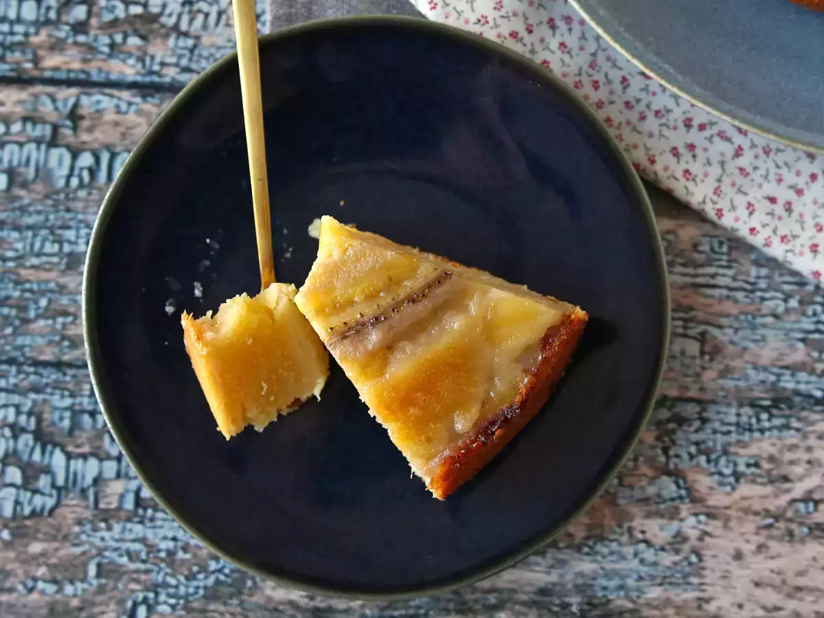 Ekstra fondant banankage med hovedet nedad - foto 7