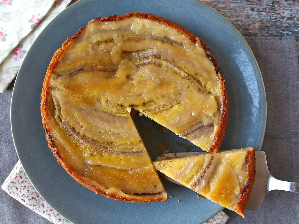 Ekstra fondant banankage med hovedet nedad - foto 9