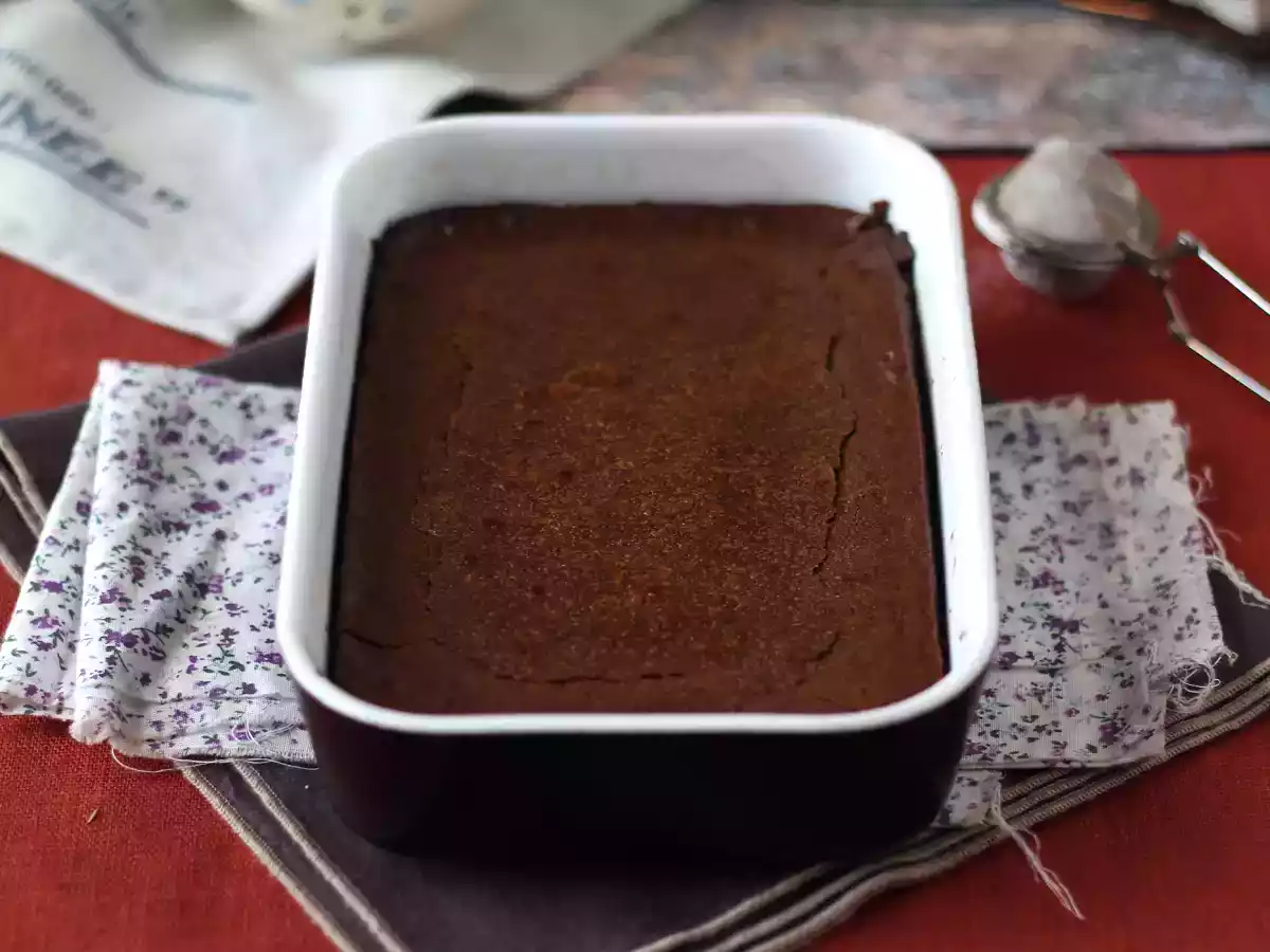 EKSTRA FONDANT chokolade- og kastanjecreme-kage med kun 4 ingredienser - foto 2
