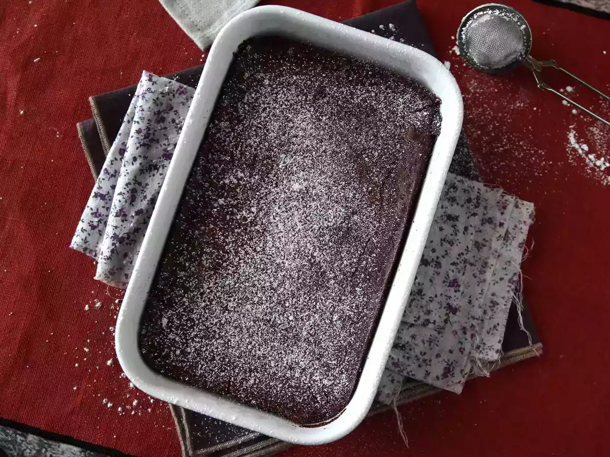 EKSTRA FONDANT chokolade- og kastanjecreme-kage med kun 4 ingredienser - foto 4