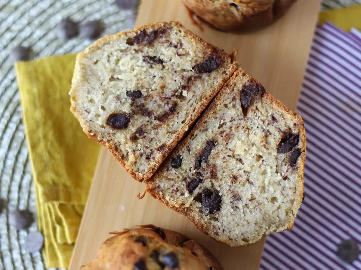 Ekstra lækre bananmuffins med chokoladestykker - foto 8