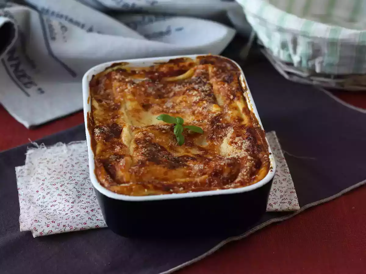 Ekstra smeltende ricotta- og spinatlasagne - foto 2
