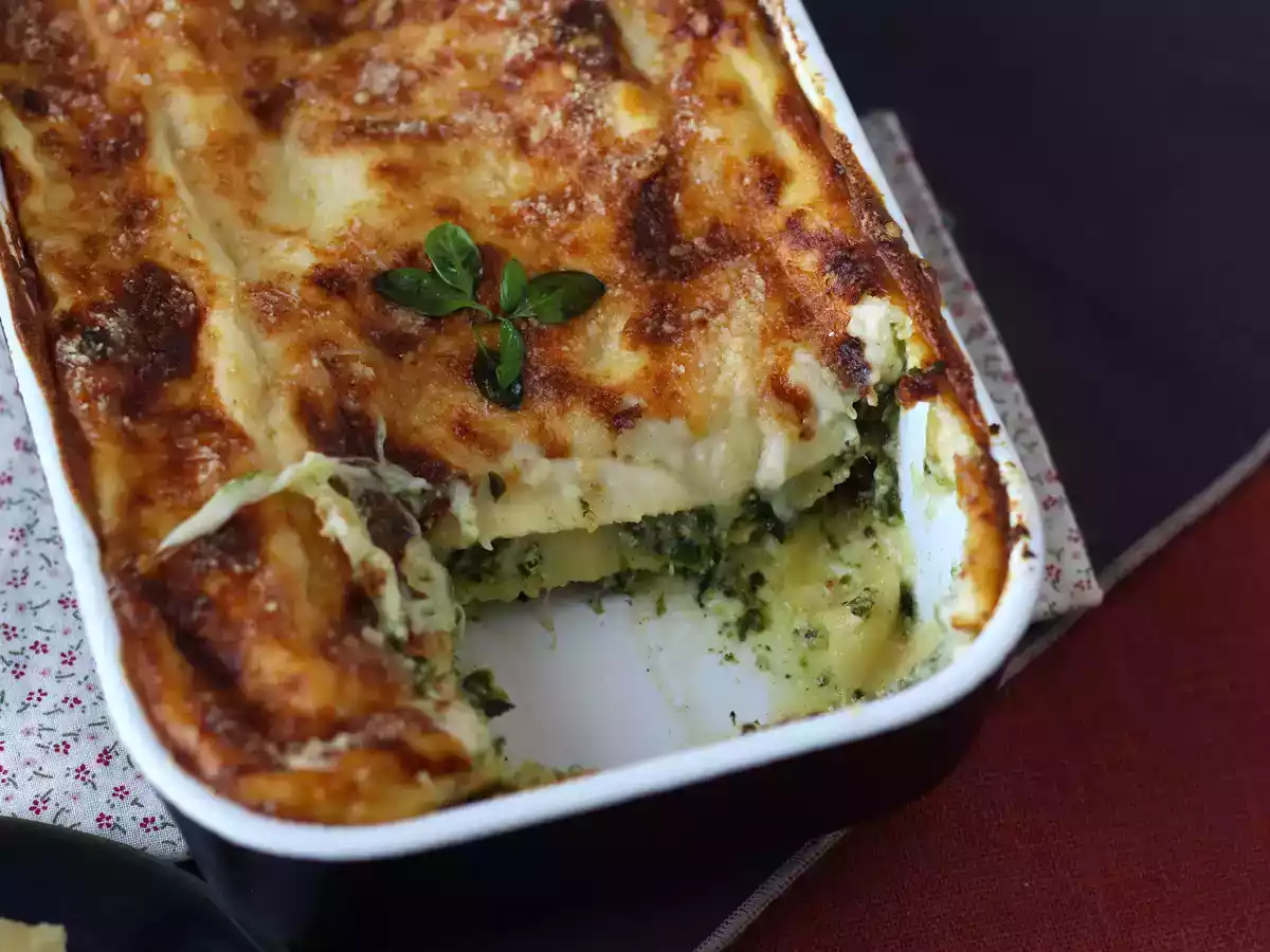 Ekstra smeltende ricotta- og spinatlasagne - foto 6