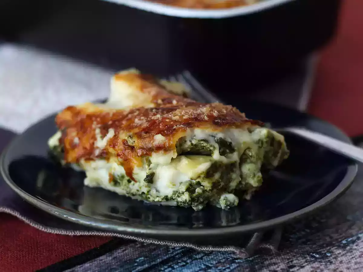 Ekstra smeltende ricotta- og spinatlasagne - foto 7