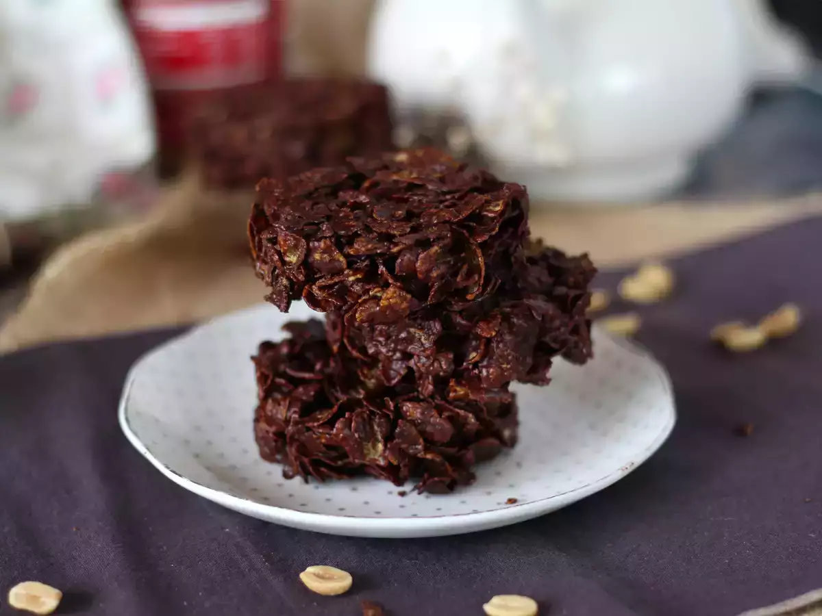 Ekstra sprøde chokolade- og peanutbutterroser