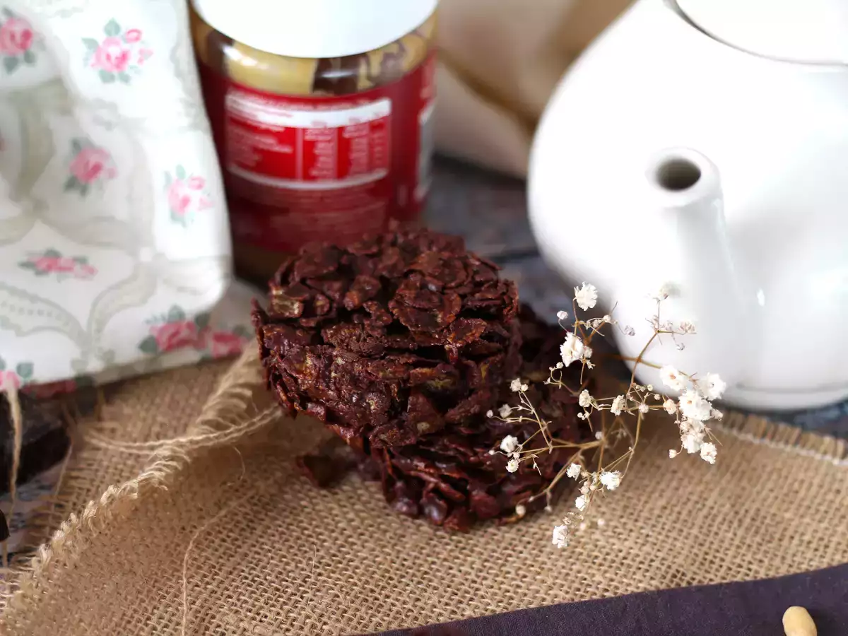 Ekstra sprøde chokolade- og peanutbutterroser - foto 3