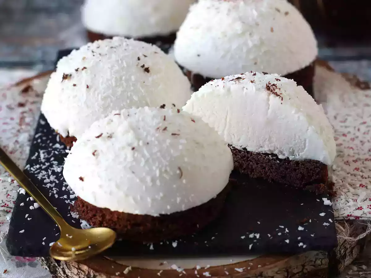 En chokolade- og kokosdessert, der både smelter og er sprød! - foto 4