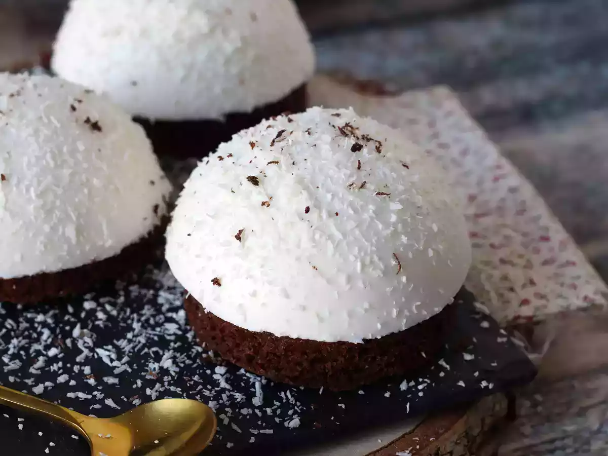 En chokolade- og kokosdessert, der både smelter og er sprød! - foto 5