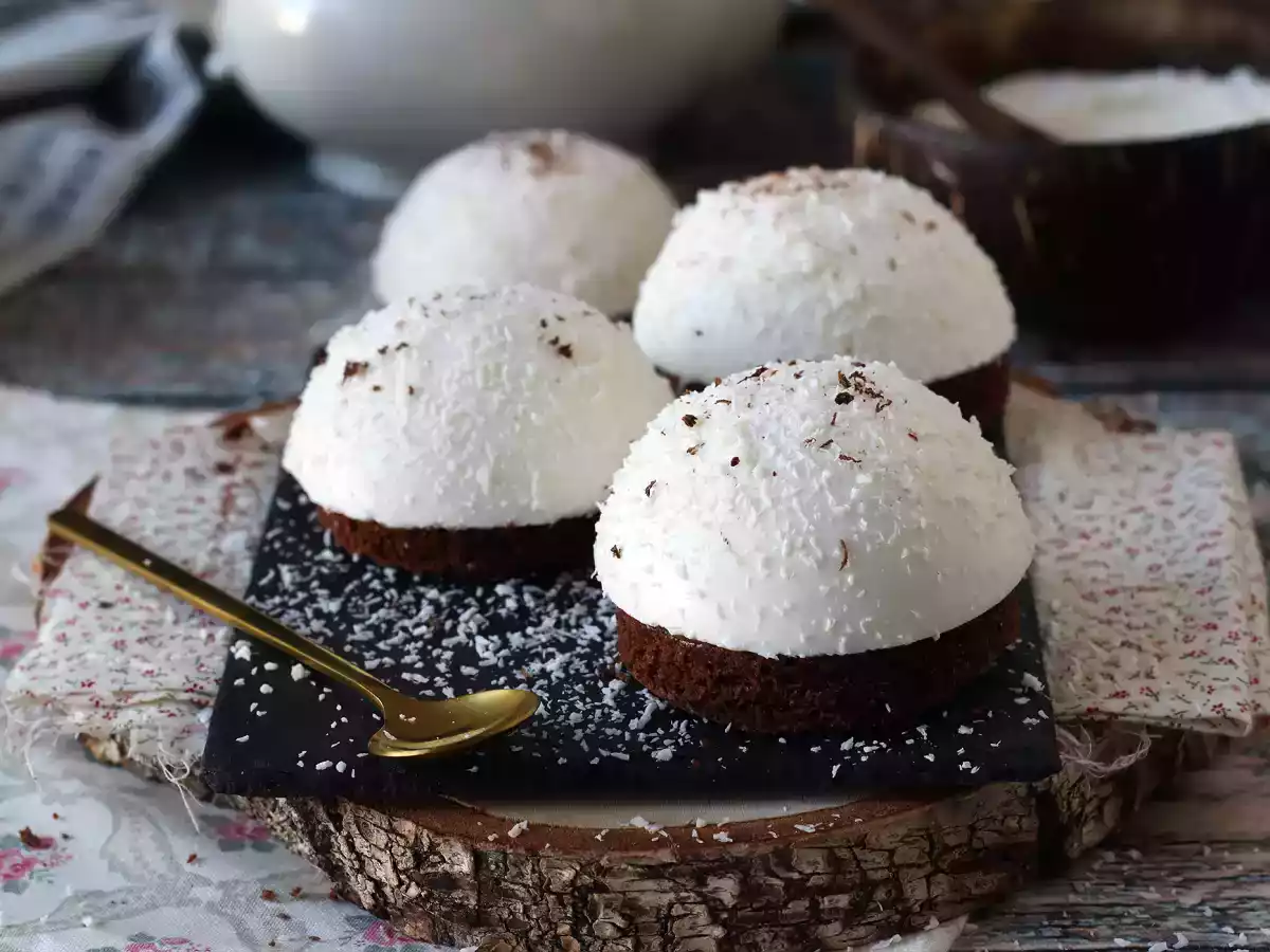 En chokolade- og kokosdessert, der både smelter og er sprød! - foto 6