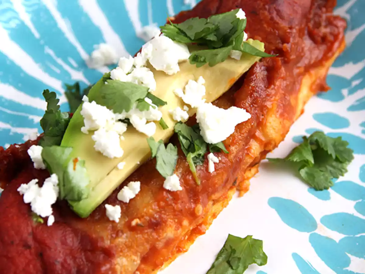 Enchiladas med kylling og chilisauce - foto 5