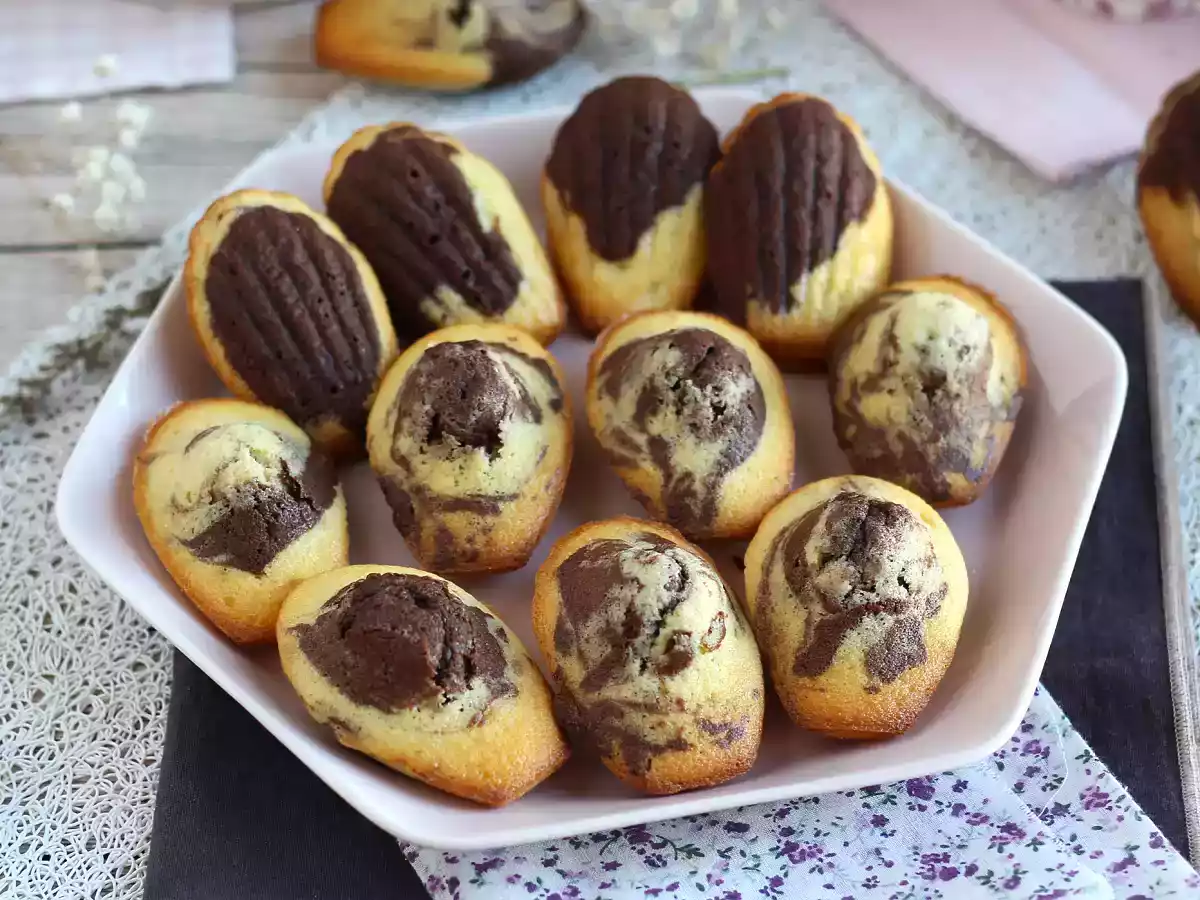 Et must at prøve marmorerede madeleines!