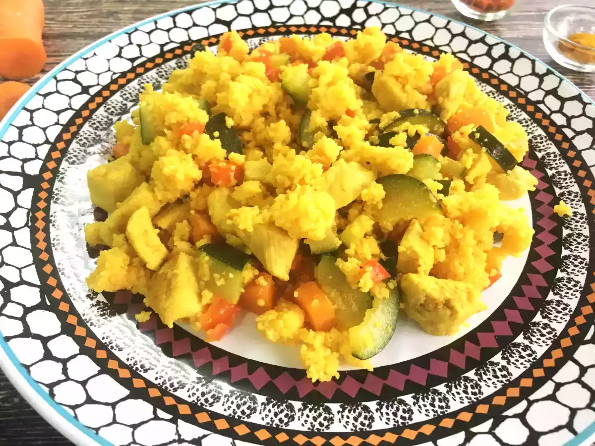 Express couscous (kylling og grøntsager) - foto 2