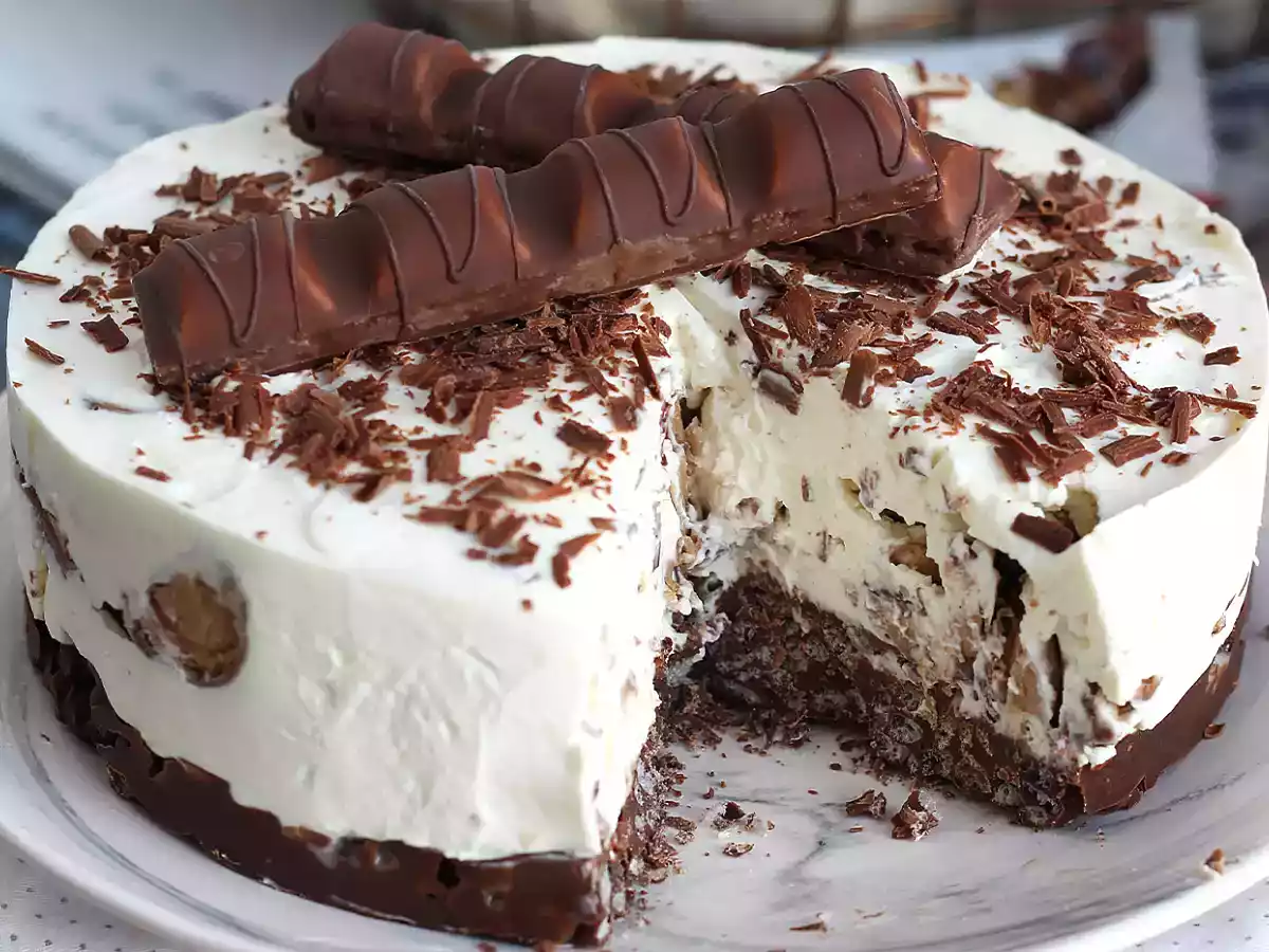 Fabelagtig Kinder Bueno cheesecake uden bagning - foto 3