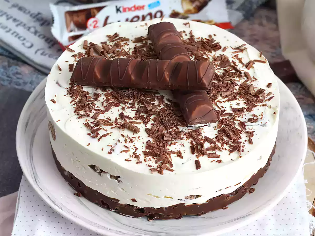 Fabelagtig Kinder Bueno cheesecake uden bagning - foto 4