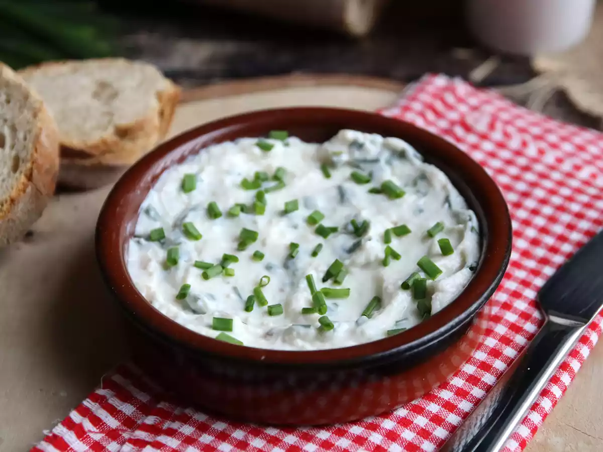 Faux-mage frais hvidløg og urter (den veganske sojabaserede ost!) - foto 2
